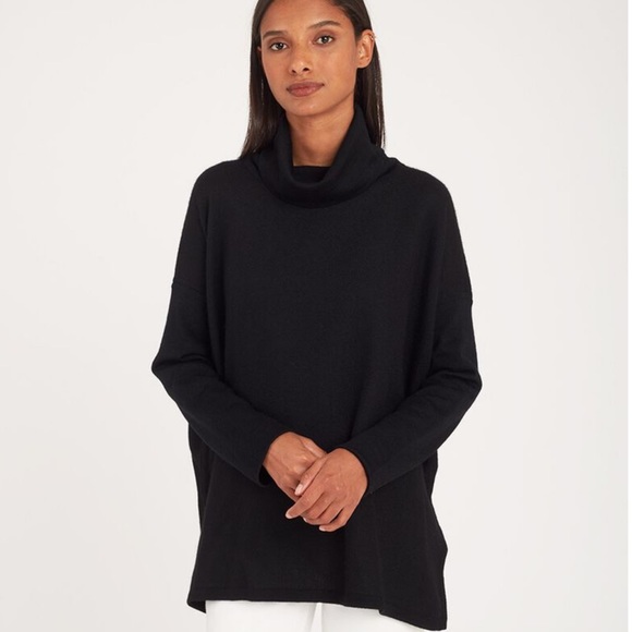 Cuyana Sweaters - Cuyana Baby Alpaca Oversized Turtleneck Sweater